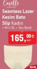 CASİLLİ SEAMLESS LAZER KESİM BATO SLİP KÜLOT KADIN CASİLLİ SEAMLESS LAZER KESİM BATO SLİP KÜLOT KADIN